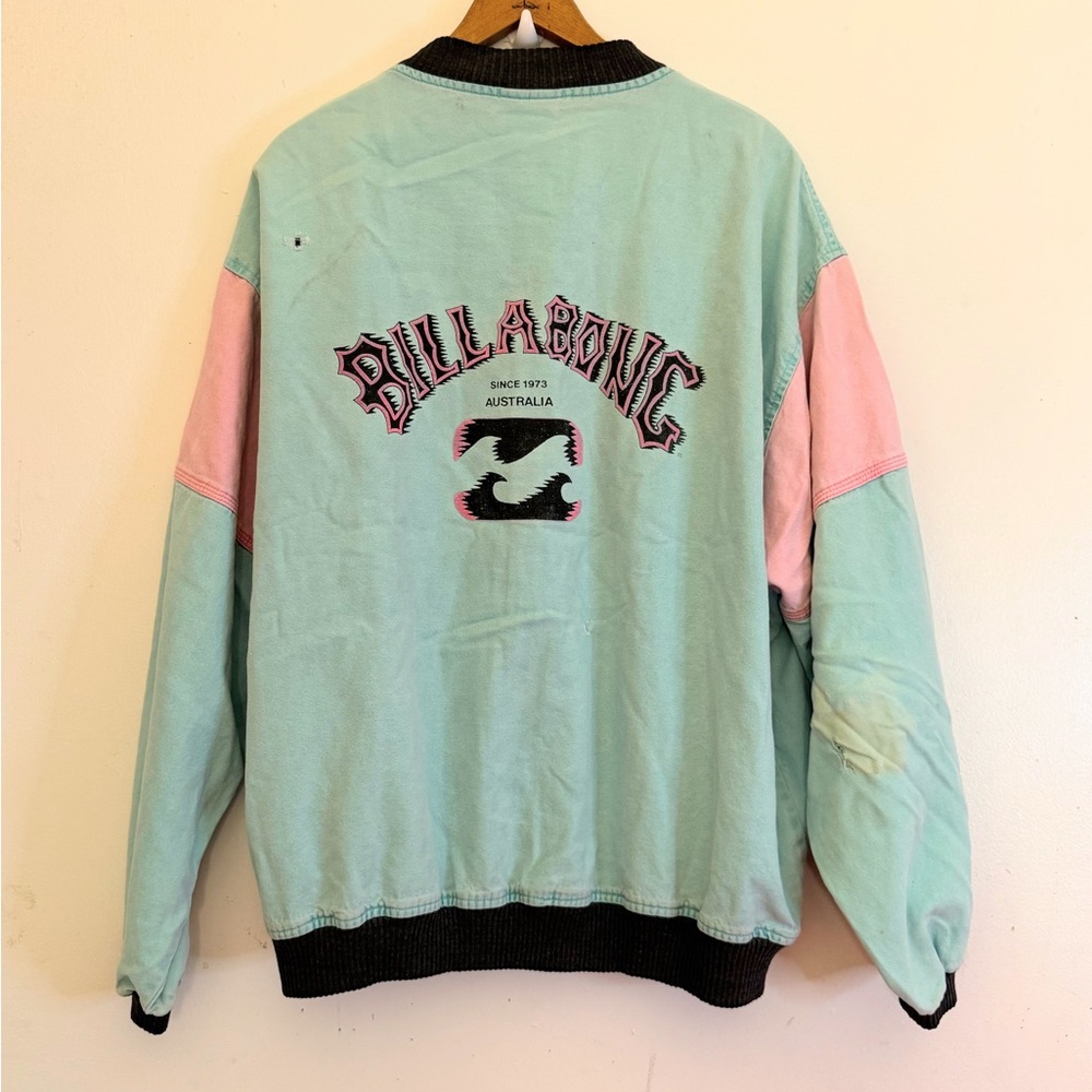 Vintage 80s Billabong Australia Surf Skate Cotton jacket Mens SizeXL Distressed